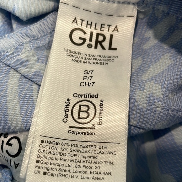 ATHLETA Girl Dive in Boardshort Nina Animal Blue size 7 - Picture 8 of 8